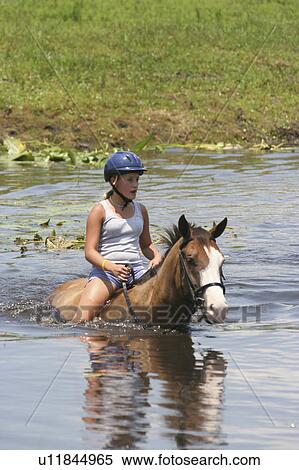 girl horse children camp in florida for kids View Large Photo Image Stock Photography - girl horse children camp in florida for kids. Fotosearch