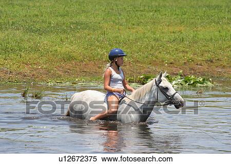 girl horse children camp in florida for kids View Large Photo Image Stock Photography - girl horse children camp in florida for kids. Fotosearch