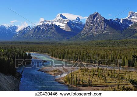 Stock Photograph -  horozontal landscape section rocky mountains fed. Fotosearch