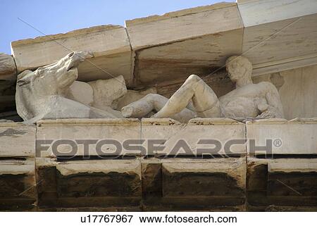 horse man pediment parthenon acropolis athens View Large Photo Image Stock Photo - horse man pediment parthenon acropolis athens. Fotosearch