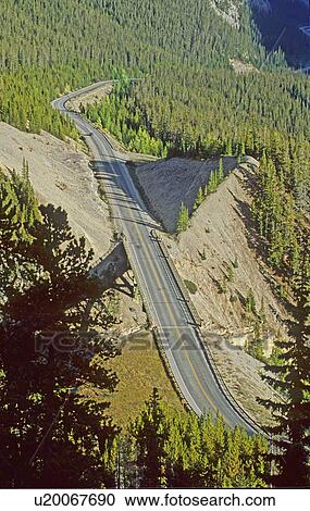 image provincial highway 93 winds its way View Large Photo Image Stock Image - image provincial highway 93 winds its way. Fotosearch