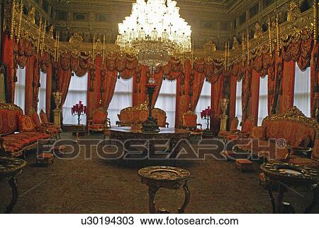 lavish interior room dolmabahce palace istanbul View Large Photo Image Stock Image - lavish interior room dolmabahce palace istanbul. Fotosearch