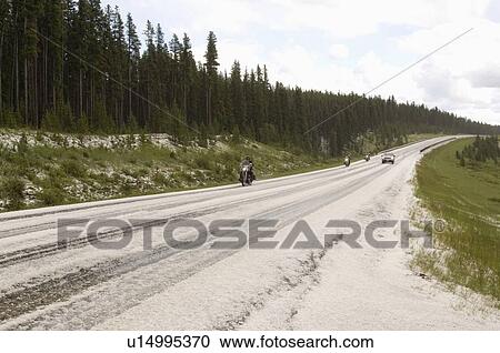 Stock Image -  looking south alberta highway 40 covered summers. Fotosearch