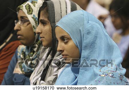 love women females muslim profile listening awe View Large Photo Image Stock Image - love women females muslim profile listening awe. Fotosearch