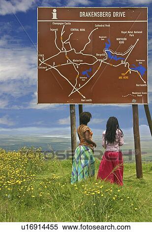 Stock Photography -  mother daughter view site woodstock dam berg. Fotosearch