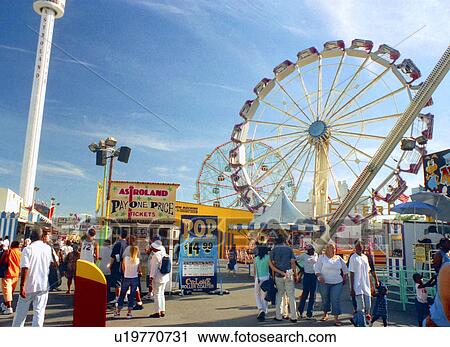 Stock Image -  party astroland amusement park coney island . Fotosearch