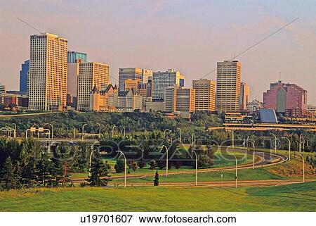 shot edmonton city core in early morning warm View Large Photo Image Stock Photo - shot edmonton city core in early morning warm. Fotosearch