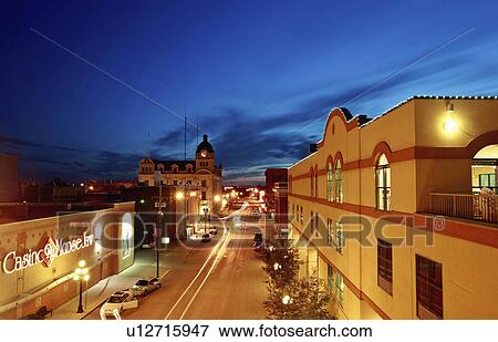 Stock Photo -  spa moose jaw casino city hall night lights sky. Fotosearch