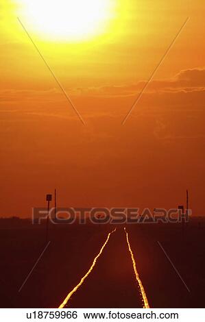 spring sun setting shining railroad tracks glare View Large Photo Image Stock Photograph - spring sun setting shining railroad tracks glare. Fotosearch