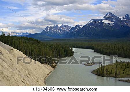 summer horozontal scienic view athabasca river View Large Photo Image Stock Image - summer horozontal scienic view athabasca river. Fotosearch