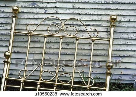 summer vintage brass bed auction in vermont beds View Large Photo Image Stock Photo - summer vintage brass bed auction in vermont beds. Fotosearch