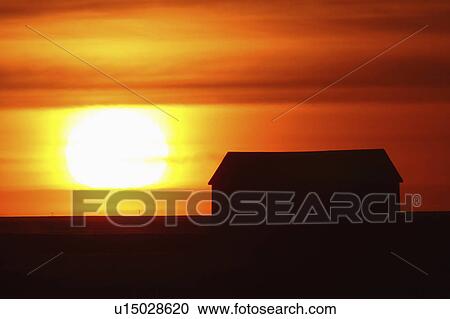 sun art setting farm buildings sunset sundown View Large Photo Image Stock Image - sun art setting farm buildings sunset sundown. Fotosearch