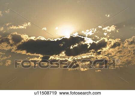 sun north dakota sunset clouds scenes august View Large Photo Image Stock Photo - sun north dakota sunset clouds scenes august. Fotosearch
