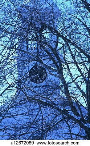 tree winter church in peacham vt clock cold blue View Large Photo Image Stock Photo - tree winter church in peacham vt clock cold blue. Fotosearch