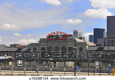 union train station in lower downtown denver usa View Large Photo Image Picture - union train station in lower downtown denver usa. Fotosearch