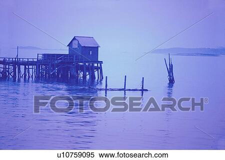water blue pier me maine lobster shack atlantic View Large Photo Image Stock Photography - water blue pier me maine lobster shack atlantic. Fotosearch