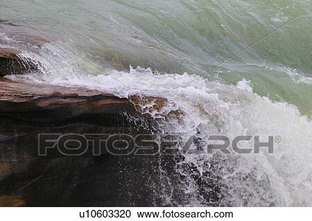 water glacier colored athabasca river rushing View Large Photo Image Stock Image - water glacier colored athabasca river rushing . Fotosearch