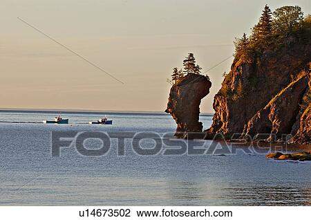 Stock Image -  water nature landscape image in bay fundy boats. Fotosearch