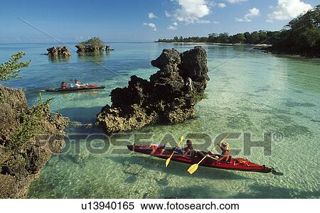 Stock Photography -  water sea kayaking pemba island zanzibar blue. Fotosearch