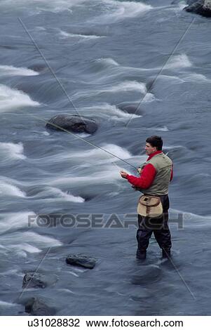 water sport fly fishing in winooski river vt View Large Photo Image Stock Image - water sport fly fishing in winooski river vt. Fotosearch