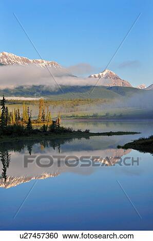 water summer nature misty morning reflection View Large Photo Image Stock Image - water summer nature misty morning reflection . Fotosearch