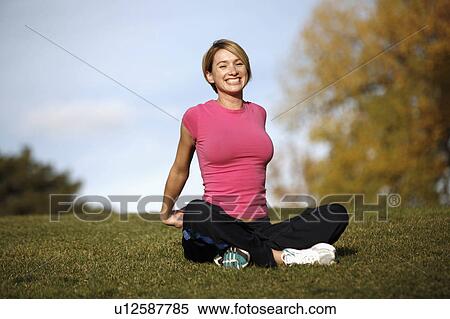Stock Photography -  woman fitness spring sexy athletic young yoga . Fotosearch