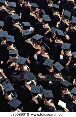 Stock Image -  woman people man person women graduation college. Fotosearch