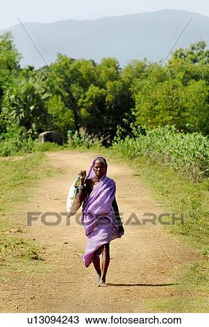 Stock Image -  woman photos various locations in india asia. Fotosearch