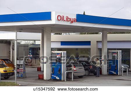 arab oilibya petrol station outside tunis north View Large Photo Image Stock Image - arab oilibya petrol station outside tunis north. Fotosearch