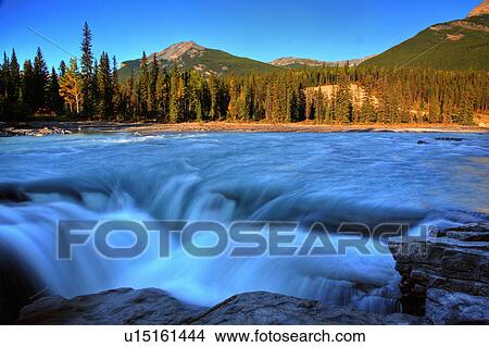 athabasca falls in jasper national park cascade View Large Photo Image Picture - athabasca falls in jasper national park cascade. Fotosearch