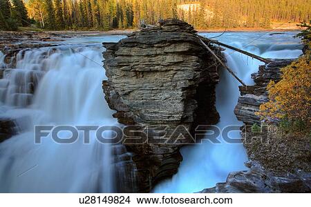 athabasca falls in jasper national park alberta View Large Photo Image Picture - athabasca falls in jasper national park alberta. Fotosearch