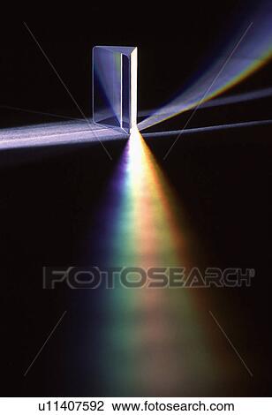 Stock Image -  background prism refracts white light colors. Fotosearch