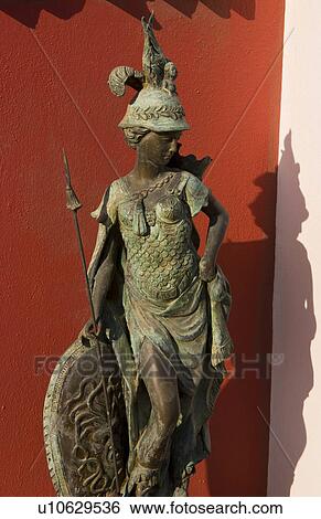 beautiful statue colorful wall in santorini View Large Photo Image Stock Photograph - beautiful statue colorful wall in santorini. Fotosearch