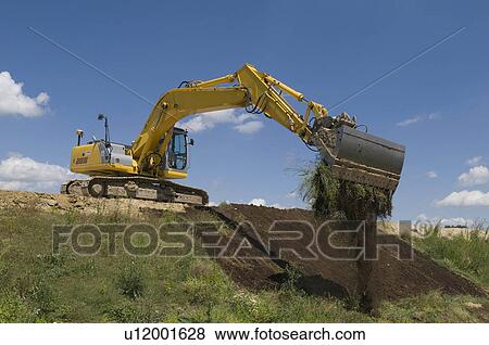 construction baustelle der a5 bei bagger bau View Large Photo Image Stock Photo - construction baustelle der a5 bei bagger bau. Fotosearch