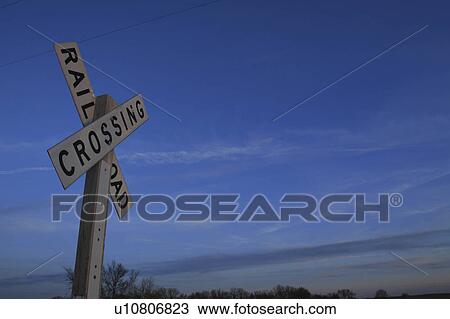 Stock Image -  country old railroad railway rural sign signal. Fotosearch