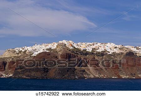 cruising wonderful santorini greece high up View Large Photo Image Stock Image - cruising wonderful santorini greece high up. Fotosearch