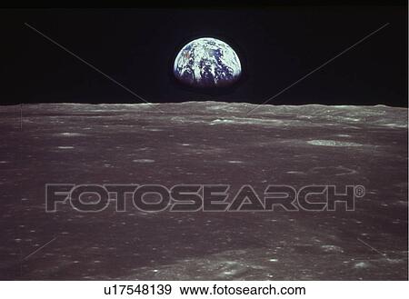 earthrise over moon shot apollo 11 nasa earth View Large Photo Image Stock Photo - earthrise over moon shot apollo 11 nasa earth. Fotosearch
