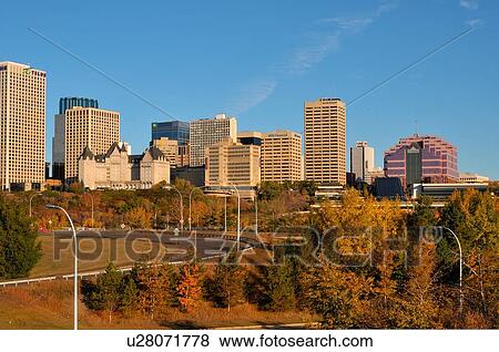 fall landscape image downtown core buildings View Large Photo Image Stock Photo - fall landscape image downtown core buildings . Fotosearch
