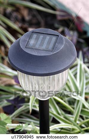 gardening solar powered garden light View Large Photo Image Stock Photography - gardening solar powered garden light . Fotosearch