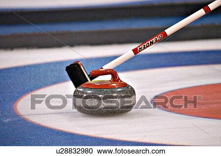Stock Image -  house sport setting broom take out shot rock . Fotosearch