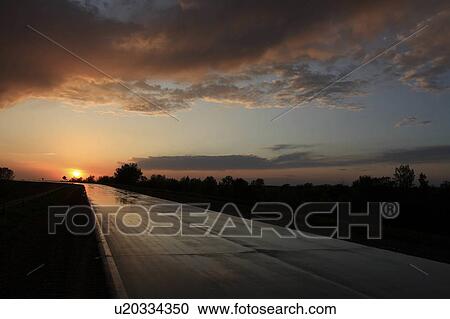 iowa clouds rural sky sunset road highway travel View Large Photo Image Stock Image - iowa clouds rural sky sunset road highway travel. Fotosearch