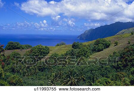 Stock Photography -  pazifik franz inseln marquesas fatu hiva. Fotosearch