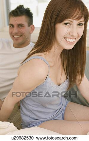 people couple happy in bed 20-25 years 20s, 25-30 View Large Photo Image Stock Image - people couple happy in bed 20-25 years 20s, 25-30. Fotosearch