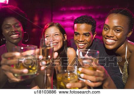 people young friends partying in night club out View Large Photo Image Stock Photograph - people young friends partying in night club out. Fotosearch
