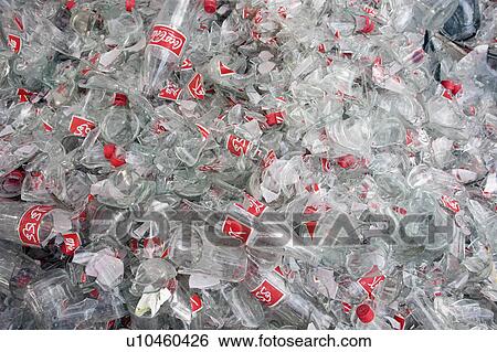 Stock Photograph -  recycled glass bottles africa african arab north. Fotosearch