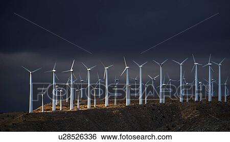Stock Photograph -  san gorgonio pass wind farm consists over 3000. Fotosearch