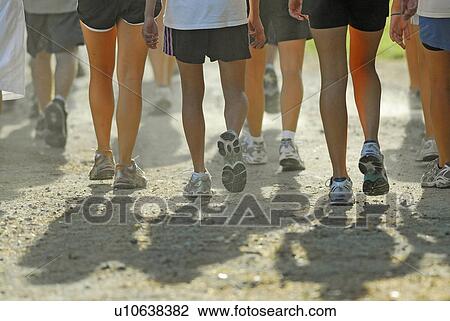 Stock Image -  school gammell high cross country walk. Fotosearch