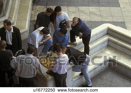 shopping men playing chess paris forum des les View Large Photo Image Stock Image - shopping men playing chess paris forum des les. Fotosearch