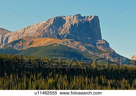 summer landscape image roche miette mountain View Large Photo Image Stock Photography - summer landscape image roche miette mountain. Fotosearch