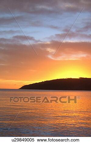 sunset kangaroo island australia airy celestial View Large Photo Image Stock Photography - sunset kangaroo island australia airy celestial. Fotosearch